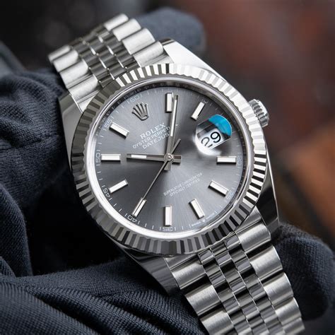 rolex datejust 41 weißes zifferblatt|Rolex Datejust 41mm silver dial.